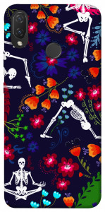 Чехол Yoga skeletons для Huawei P Smart+