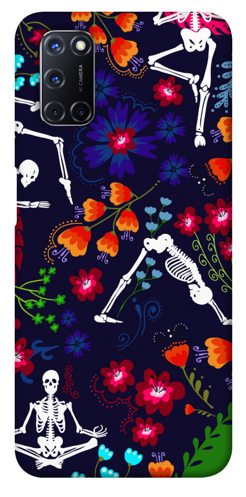 Чехол Yoga skeletons для Oppo A92