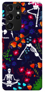 Чехол Yoga skeletons для Galaxy S21 Ultra