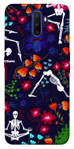 Чехол Yoga skeletons для Oppo A9 (2020)