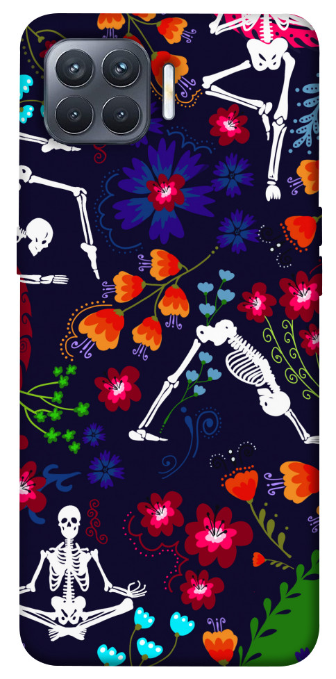 Чехол Yoga skeletons для Oppo Reno 4 Lite