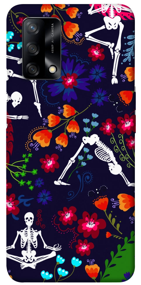 Чехол Yoga skeletons для Oppo A74 4G