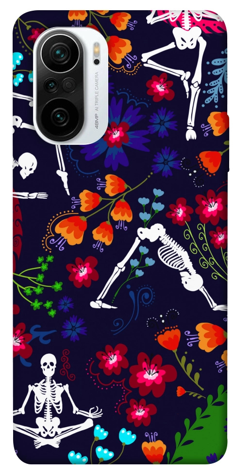 Чехол Yoga skeletons для Xiaomi Redmi K40