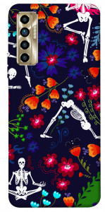 Чехол Yoga skeletons для TECNO Camon 17P