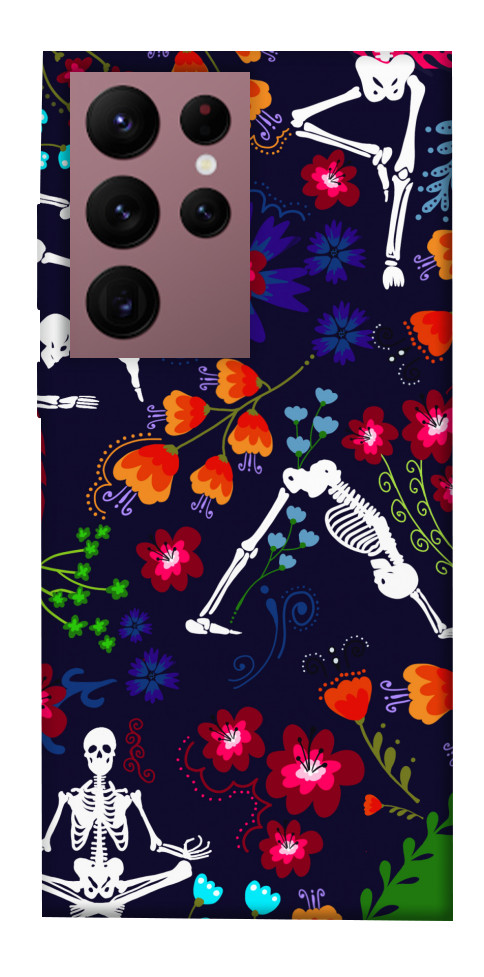 Чехол Yoga skeletons для Galaxy S22 Ultra