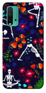 Чехол Yoga skeletons для Xiaomi Redmi 9T