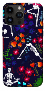 Чехол Yoga skeletons для iPhone 14 Pro Max