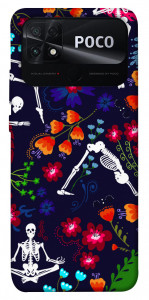 Чехол Yoga skeletons для Xiaomi Poco C40