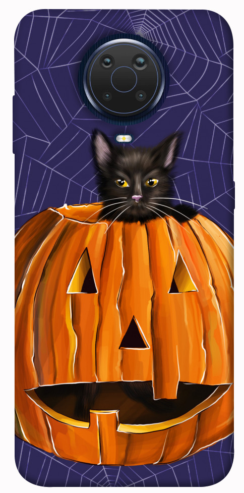 

Чохол Cat and pumpkin для Nokia G20 1431541