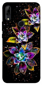 Чехол Flowers on black для Huawei P Smart Z