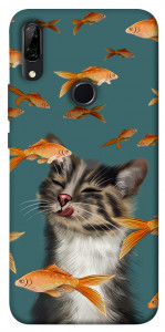 Чехол Cat with fish для Huawei P Smart Z