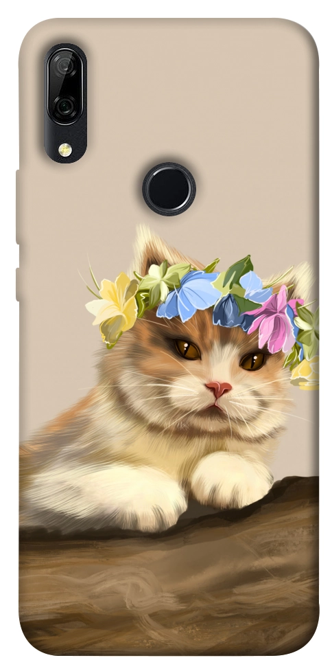 Чохол Cat in flowers для Huawei P Smart Z