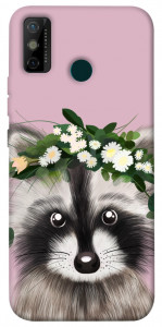 Чохол Raccoon in flowers для TECNO Spark 6 Go