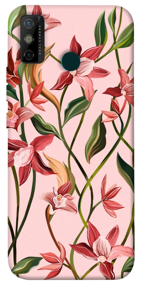 Чехол Floral motifs для TECNO Spark 6 Go