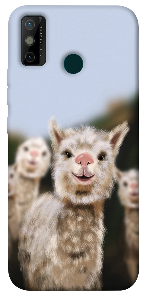 Чохол Funny llamas для TECNO Spark 6 Go