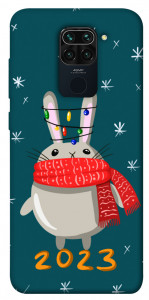 Чехол Новорічний кролик для Xiaomi Redmi Note 9