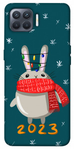 Чехол Новорічний кролик для Oppo Reno 4 Lite