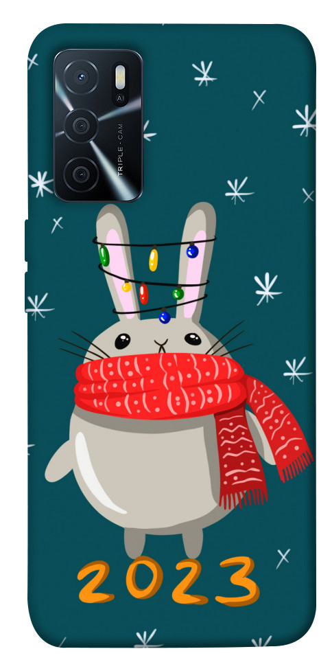 Чохол Новорічний кролик для Oppo A16s