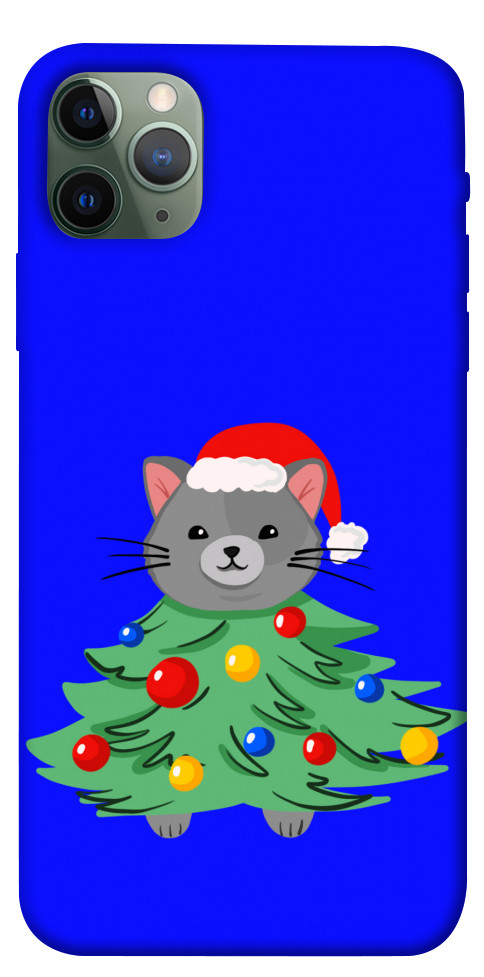 Чехол Новорічний котик для iPhone 11 Pro Max