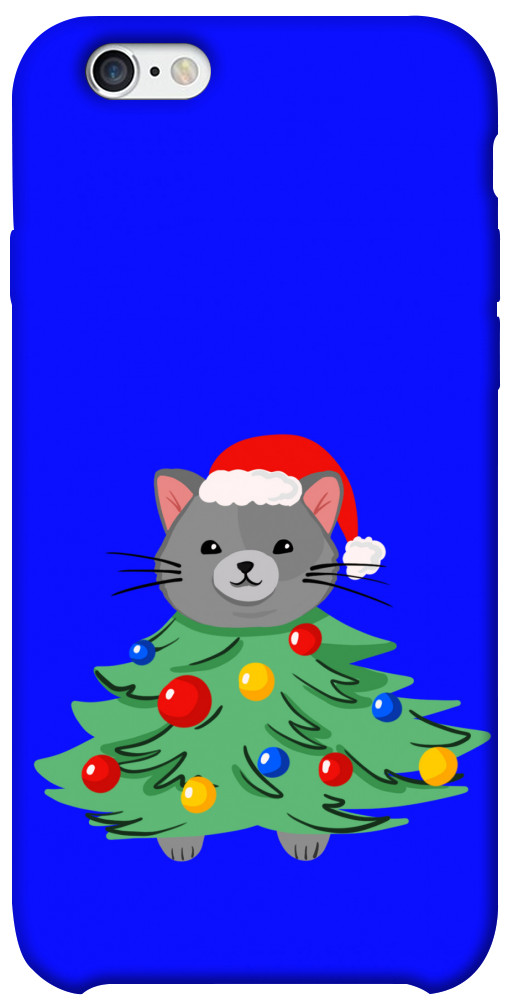 Чехол Новорічний котик для iPhone 6