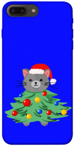 Чохол Новорічний котик для iPhone 7 Plus