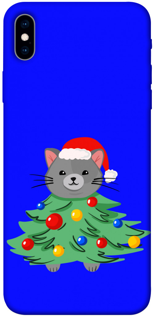 Чехол Новорічний котик для iPhone XS Max