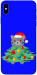 Чехол Новорічний котик для iPhone XS Max