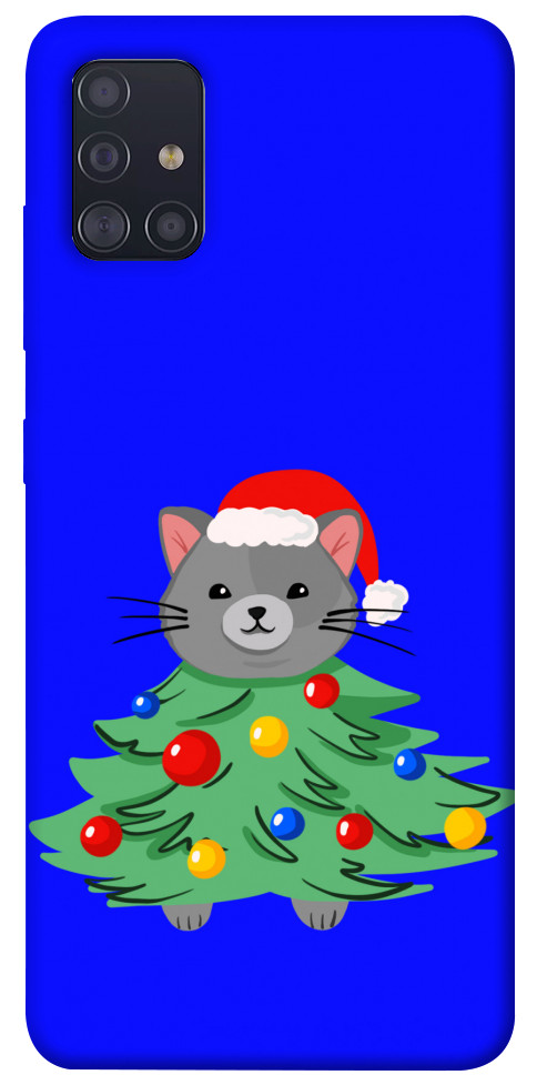 Чохол Новорічний котик для Galaxy A51 (2020)