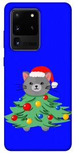 Чохол Новорічний котик для Galaxy S20 Ultra (2020)