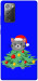 Чохол Новорічний котик для Galaxy Note 20