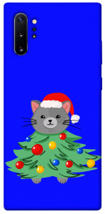 Чехол Новорічний котик для Galaxy Note 10+ (2019)