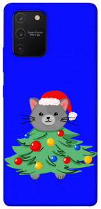 Чехол Новорічний котик для Galaxy S10 Lite (2020)