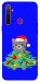 Чохол Новорічний котик для Realme 5