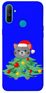 Чехол Новорічний котик для Realme C3