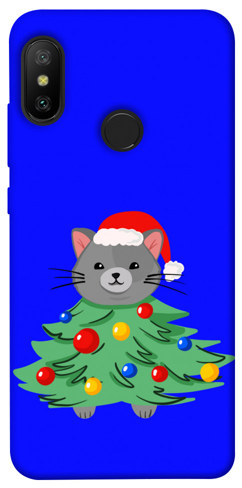 Чохол Новорічний котик для Xiaomi Mi A2 Lite