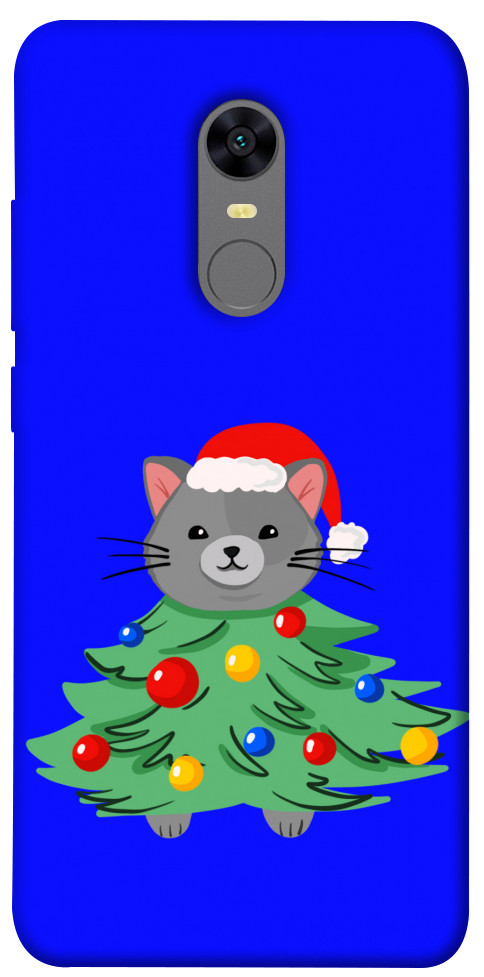 Чехол Новорічний котик для Xiaomi Redmi 5 Plus