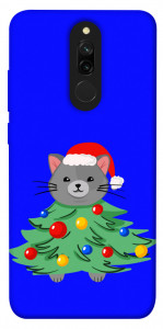 Чохол Новорічний котик для Xiaomi Redmi 8