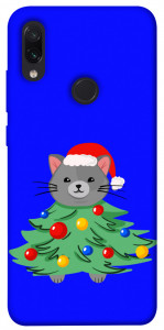 Чехол Новорічний котик для Xiaomi Redmi Note 7