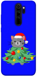 Чехол Новорічний котик для Xiaomi Redmi Note 8 Pro