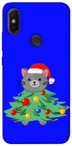 Чохол Новорічний котик для Xiaomi Redmi S2