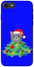 Чехол Новорічний котик для iPhone 8