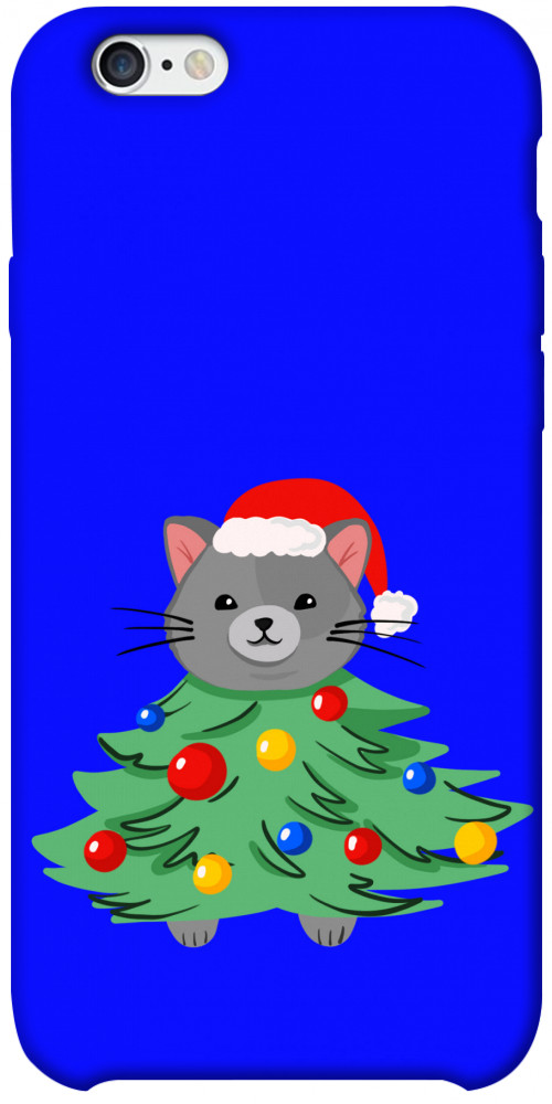 Чехол Новорічний котик для iPhone 6S Plus