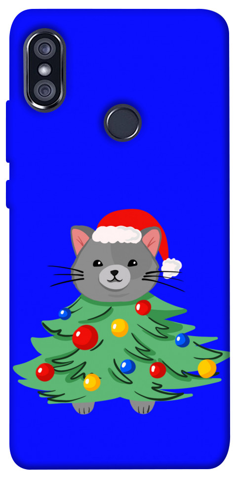 Чехол Новорічний котик для Xiaomi Redmi Note 5 (Dual Camera)