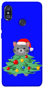 Чохол Новорічний котик для Xiaomi Redmi Note 5 (Dual Camera)