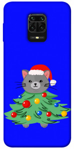 Чехол Новорічний котик для Xiaomi Redmi Note 9 Pro