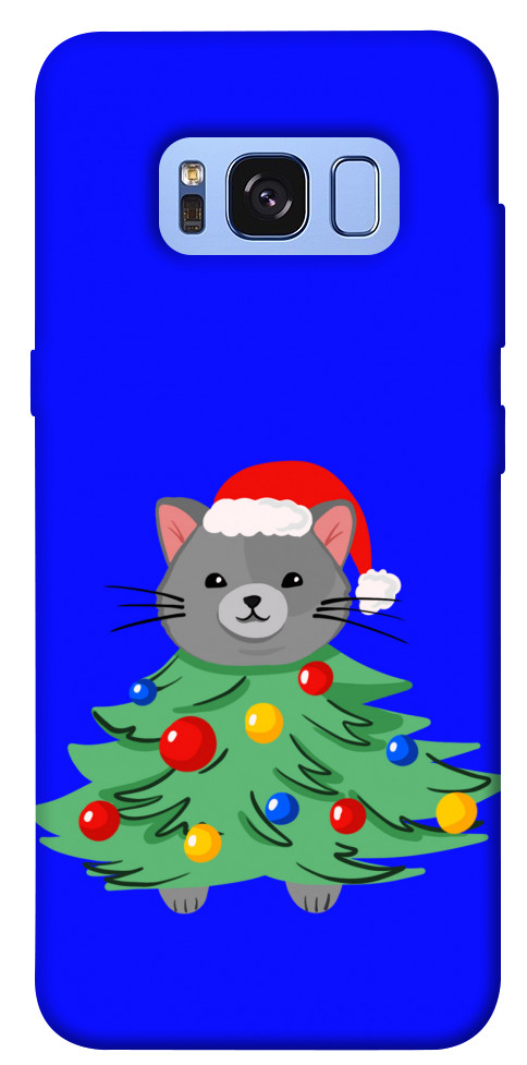 Чехол Новорічний котик для Galaxy S8 (G950)