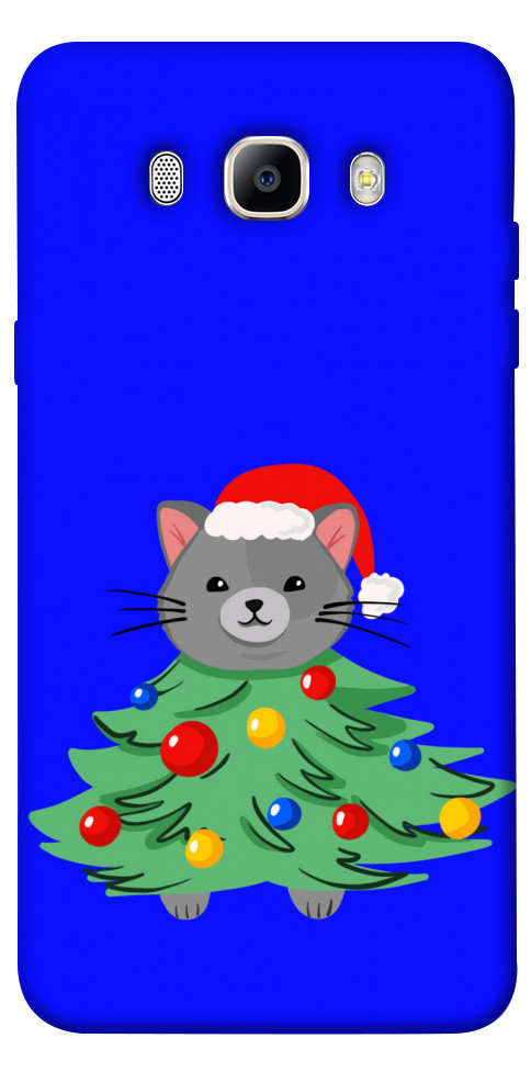 Чохол Новорічний котик для Galaxy J7 (2016)