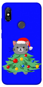 Чохол Новорічний котик для Xiaomi Redmi Note 6 Pro
