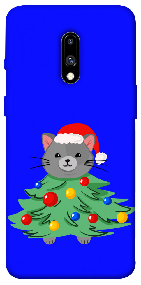 Чехол Новорічний котик для OnePlus 7