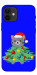 Чохол Новорічний котик для iPhone 12 mini